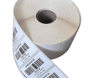 Barcode labels, ID Labels, Asset Stickers 500/1000 Custom printed