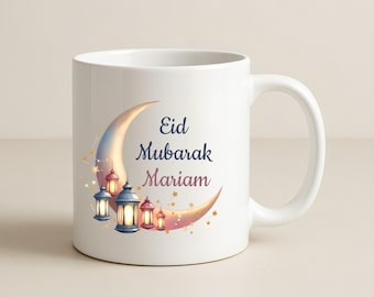 Personalised Arabic Name Mug, Eid Gift, Ramadan mug