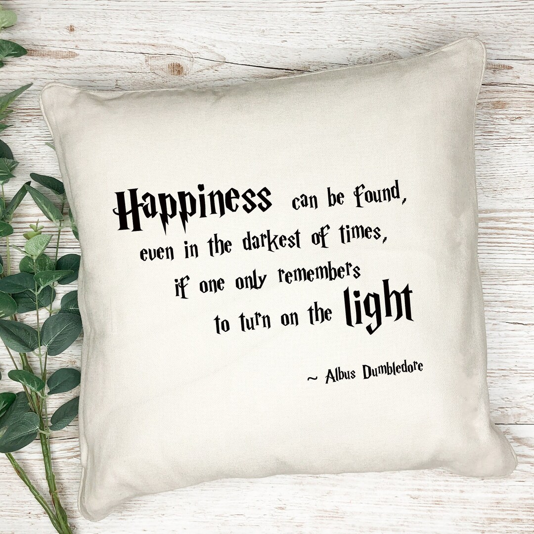 Harry Potter Cushion Cover Harry Potter Quote Saying Cushion Etsy UK