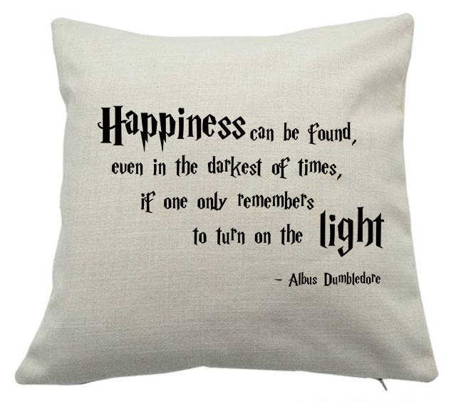 Harry Potter Cushion Cover Harry Potter Quote Saying Cushion Etsy UK