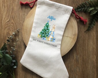 Peter Rabbit Personalised Christmas Stocking