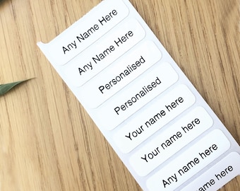 Care home name labels for clothing Iron on Name Tags personalised with name, ideal for care homes, waterproof