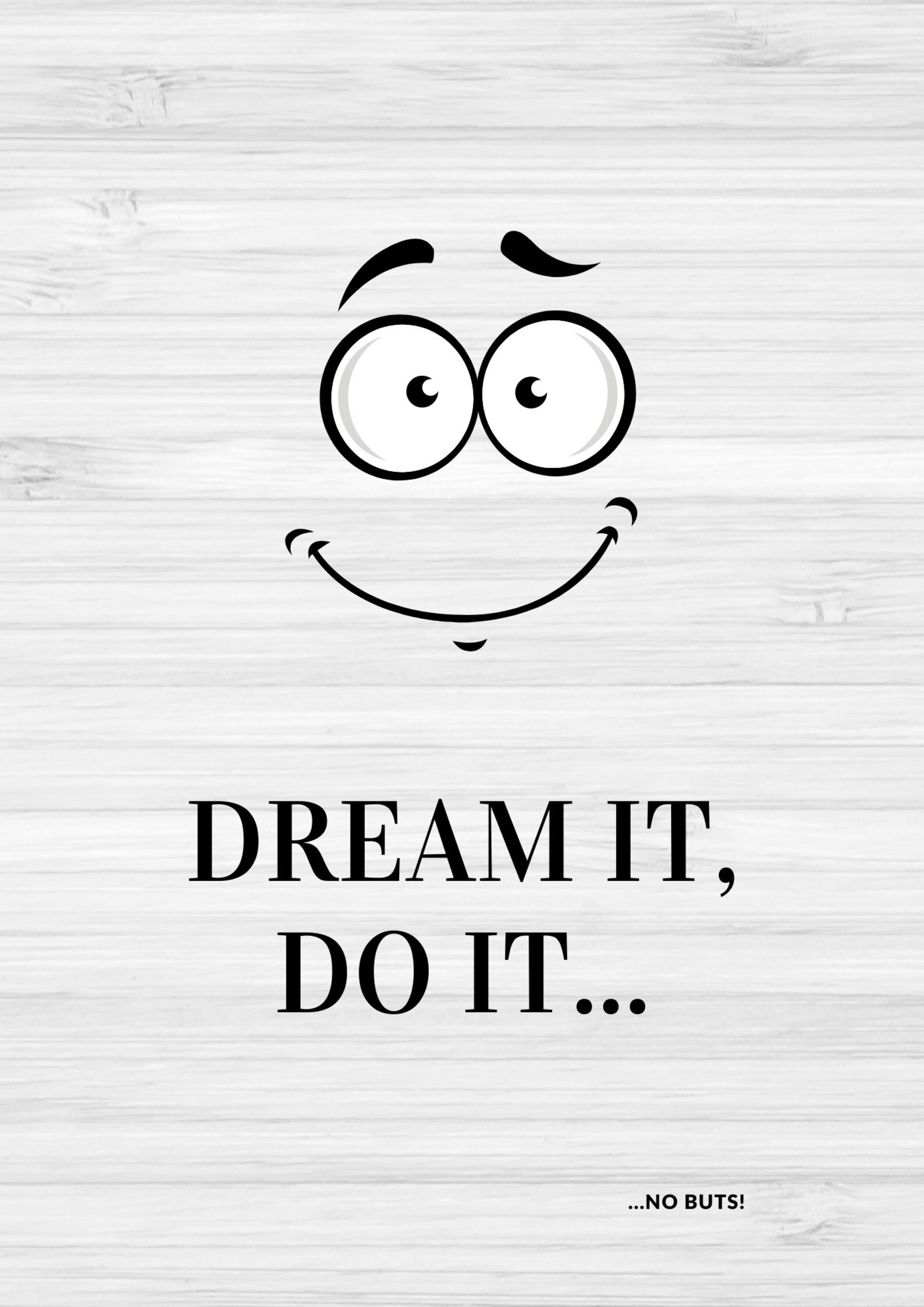 Dream it Do it Wall Art A4 Size PDF Digital Download Etsy