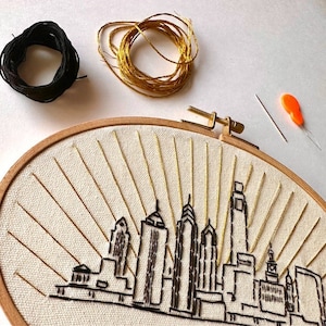 Philly Skyline Embroidery Kit