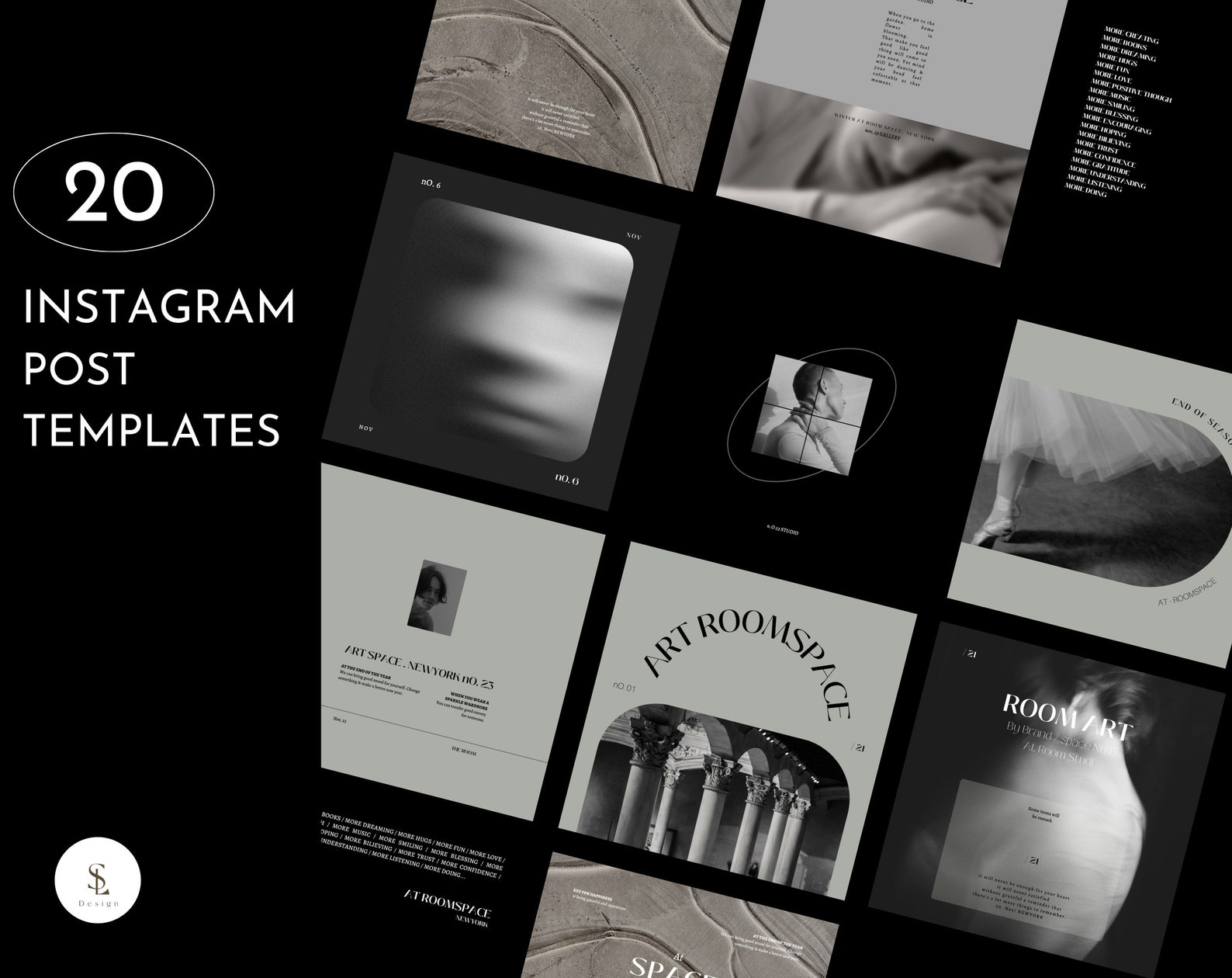 Style Post 20 Modern I Aesthetic Instagram Post Templates for Canva, Instagram ...