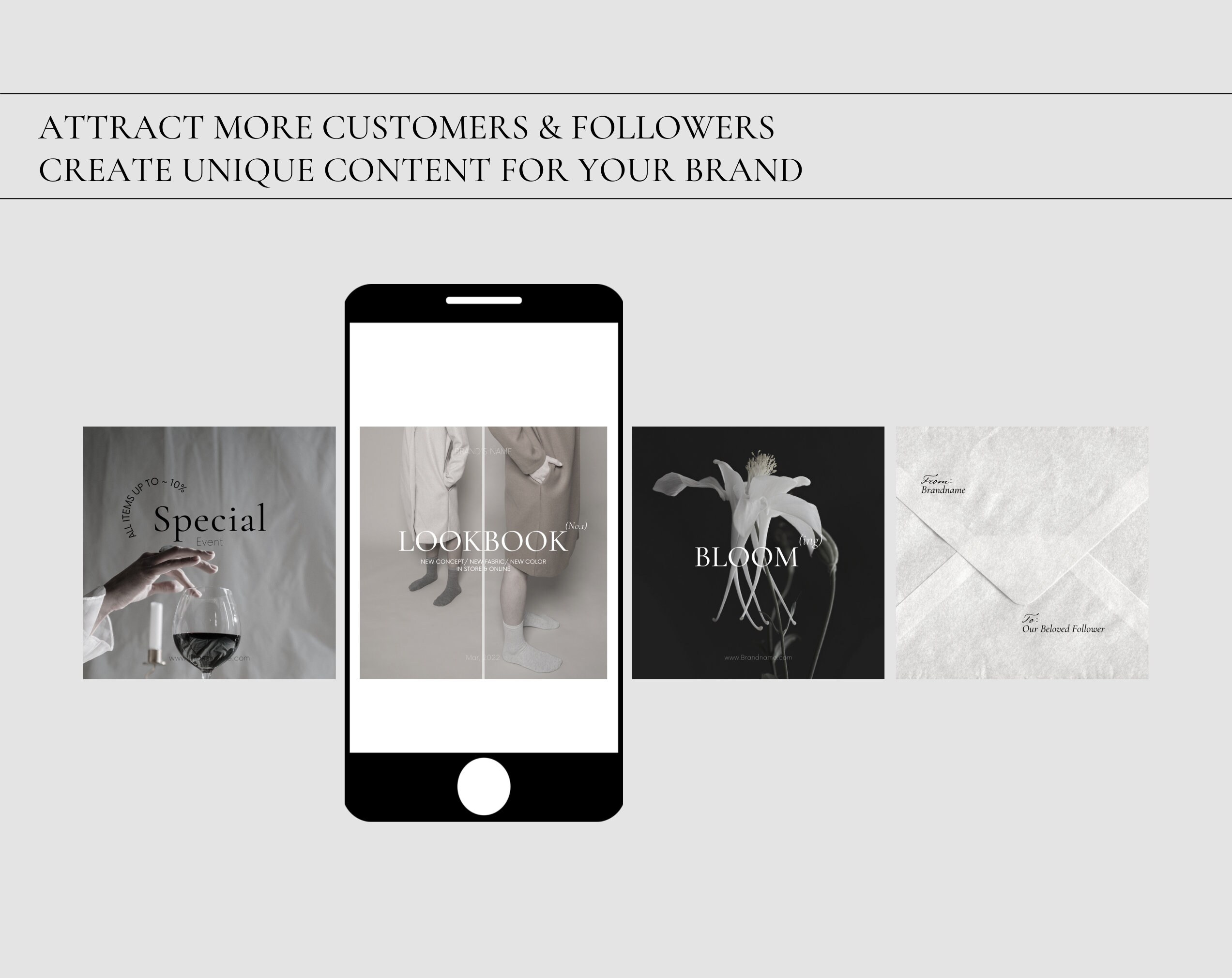 40 Minimalist I Modern Instagram Post Templates for Canva, Minimal ...