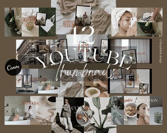 Minimalist Youtube Thumbnail TemplateI Youtube Channel Kit| Youtube Branding Kit| CanvaThumbnail Design| Canva Template| Youtube Channel Art