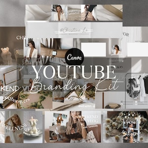 Editable Youtube Channel KitI Modern Youtube BrandingI Animated Intro,EndscreenI Youtube Banner,Thumbnail Template| Canva Youtube Template