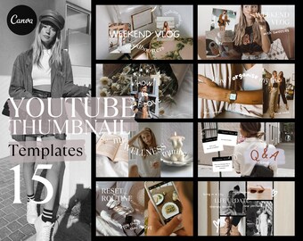 Modern Youtube Thumbnail TemplateI Youtube Channel Kit| Youtube Branding Kit| CanvaThumbnail Design| Canva Template| Youtube Channel Art