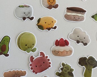 Jelly cat stickers (10pcs random)