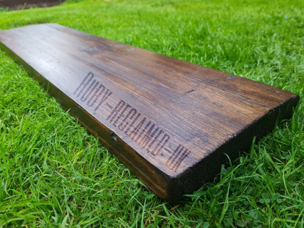 Rustic Reclaimed Pine Shelves Waxed Finishes Industrial Design Etsy UK