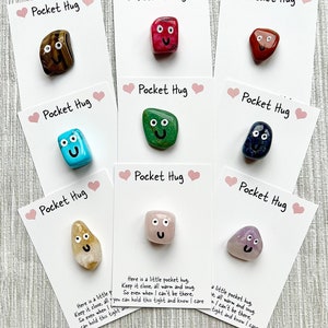Câlin de poche pour la Saint-Valentin, poème en cristal pour la fête des mères, cadeau et carte, cadeau boîte aux lettres en cristal, type de cristal quartz rose au choix, howlite