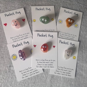 Câlin de poche en cristal, cadeau boîte aux lettres, carte poème, cadeau venez me chercher, cadeau tu me manques, je t'aime, je pense à vous, merci, cadeau de cristal, Royaume-Uni