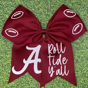 University of Alabama Team Hair Bow/ College Team/ Personalized College Gifts/ Bama Game Day/ Alabama University Accessories/ Roll Tide