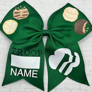 Girl Scout Cookie Lazo de pelo grande / Venta de galletas de Girl Scouts / Daisy Girl Scout / Brownie Girl Scout / Junior Girl Scout / Cadette Girl Scout