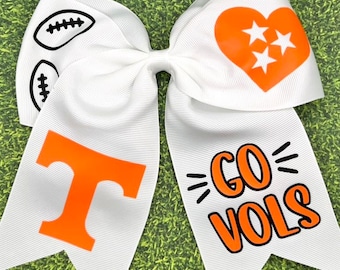 University of Tennessee Vols Team Hair Bow/ College Sports Gear / Personalized College Gifts/Vols Game Day/Tennessee Vols Football