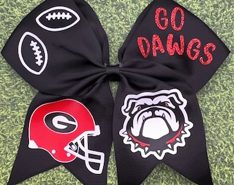 University of Georgia Bulldogs Team Hair Bow/ Georgia College Team/Personalized College Gifts/ Bulldogs Game Day/ Georgia Bulldogs Football