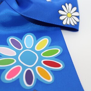 Girl Scout Daisy Large Hair Bow / Girl Scouts Outfit Gear / Daisy Girl Scout Gifts / Custom Girl Scout Daisy Accessory / Custom Hair Bow image 3