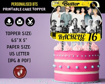 Bts Party Cake Etsy