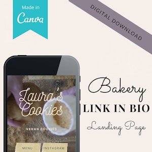 Link in Bio Template Social Media, Canva Template, Entrepreneurs | Editable Link in Bio for Instagram and Tiktok