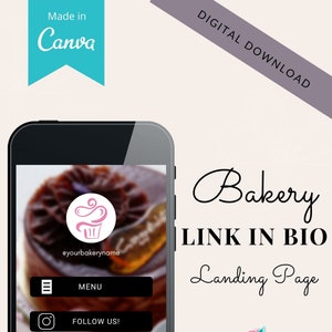Modello di collegamento in bio Social media/Pagina di destinazione per proprietari di piccole imprese, imprenditori/Link modificabile nella biografia per Instagram e Tiktok