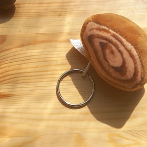 Adorable Cinnamon Roll Bag Charm Plushie Keychain