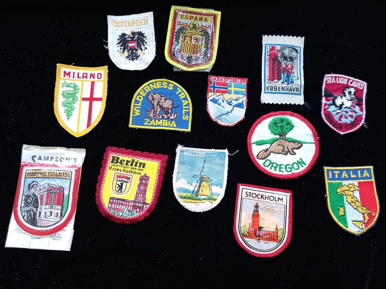 Vintage Travel Patch Etsy