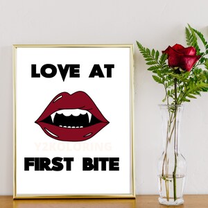 Halloween Love at First Bite Wall Art