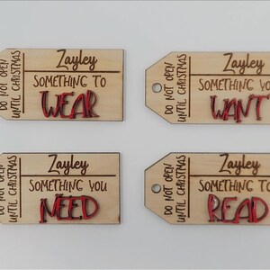 Something You: Want, Need, Wear, Read Gift Tags