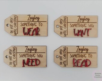 Something You: Want, Need, Wear, Read Gift Tags