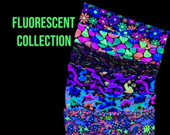 Fluorescent Collection Twist Headbands | UV-Reflective Headbands