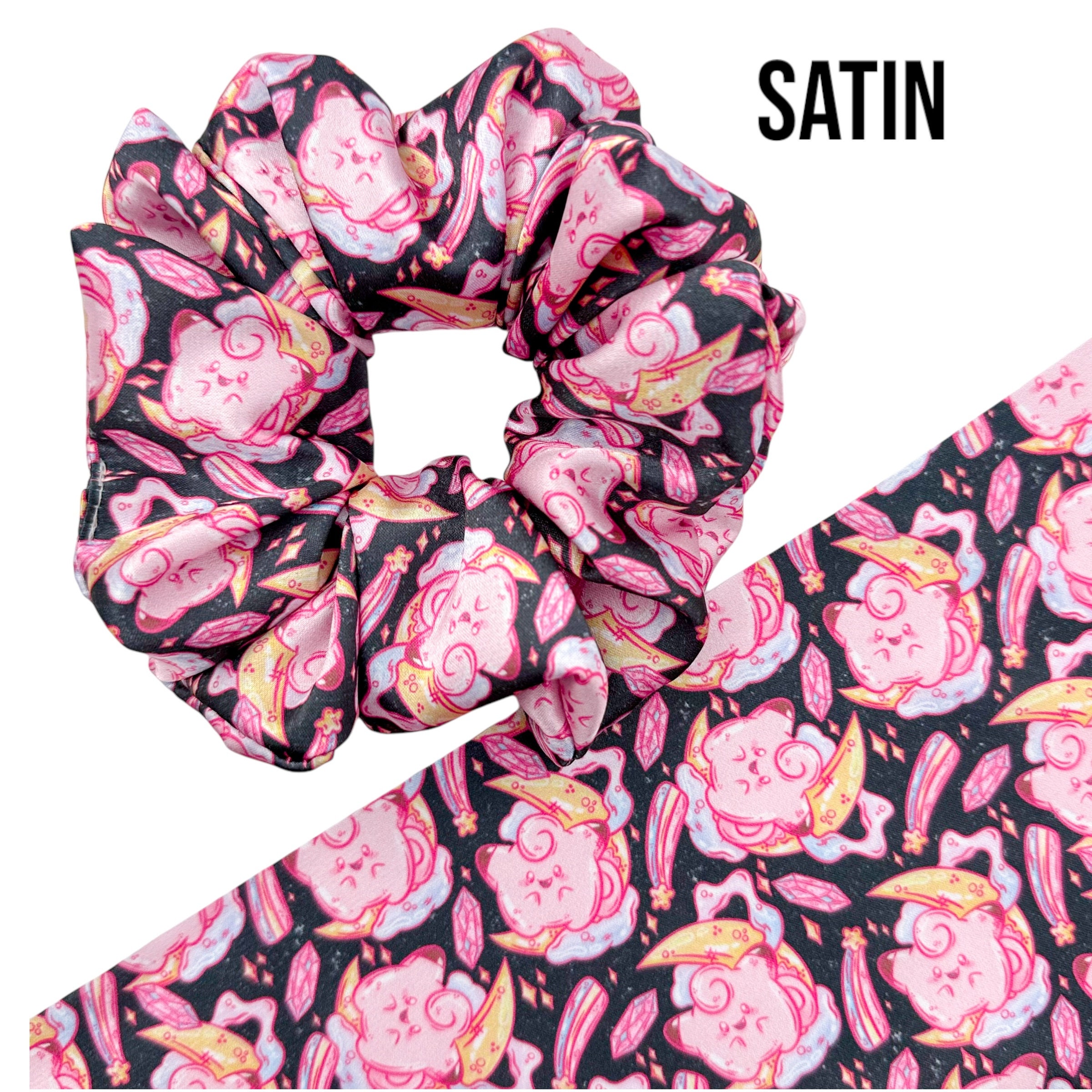 ★送料・関税込【GANNI】Crinkle Satin Scrunchie シュシュ Jiggly Scrunchie | Made With Satin | Regular or Jumbo Sizes