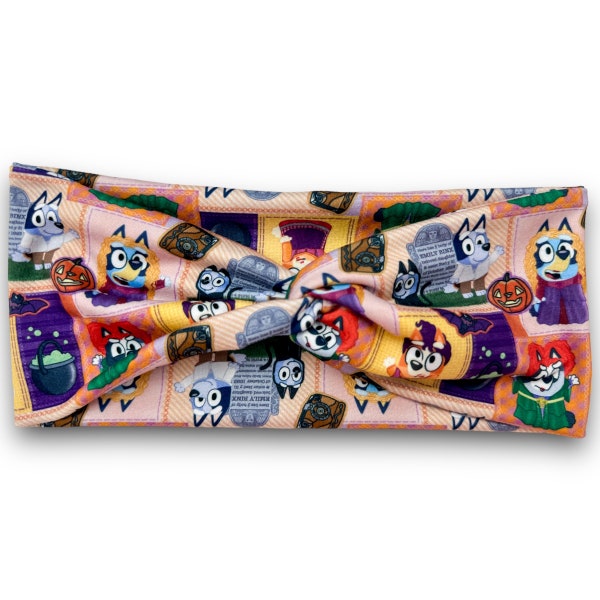 Halloween Sisters Twist Headband | Character Print