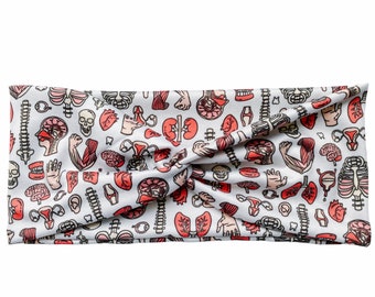 Anatomy Type 2 Turban Twist Headband | Women’s Headband | Medical Headband | Gift For Nurses Doctors Students
