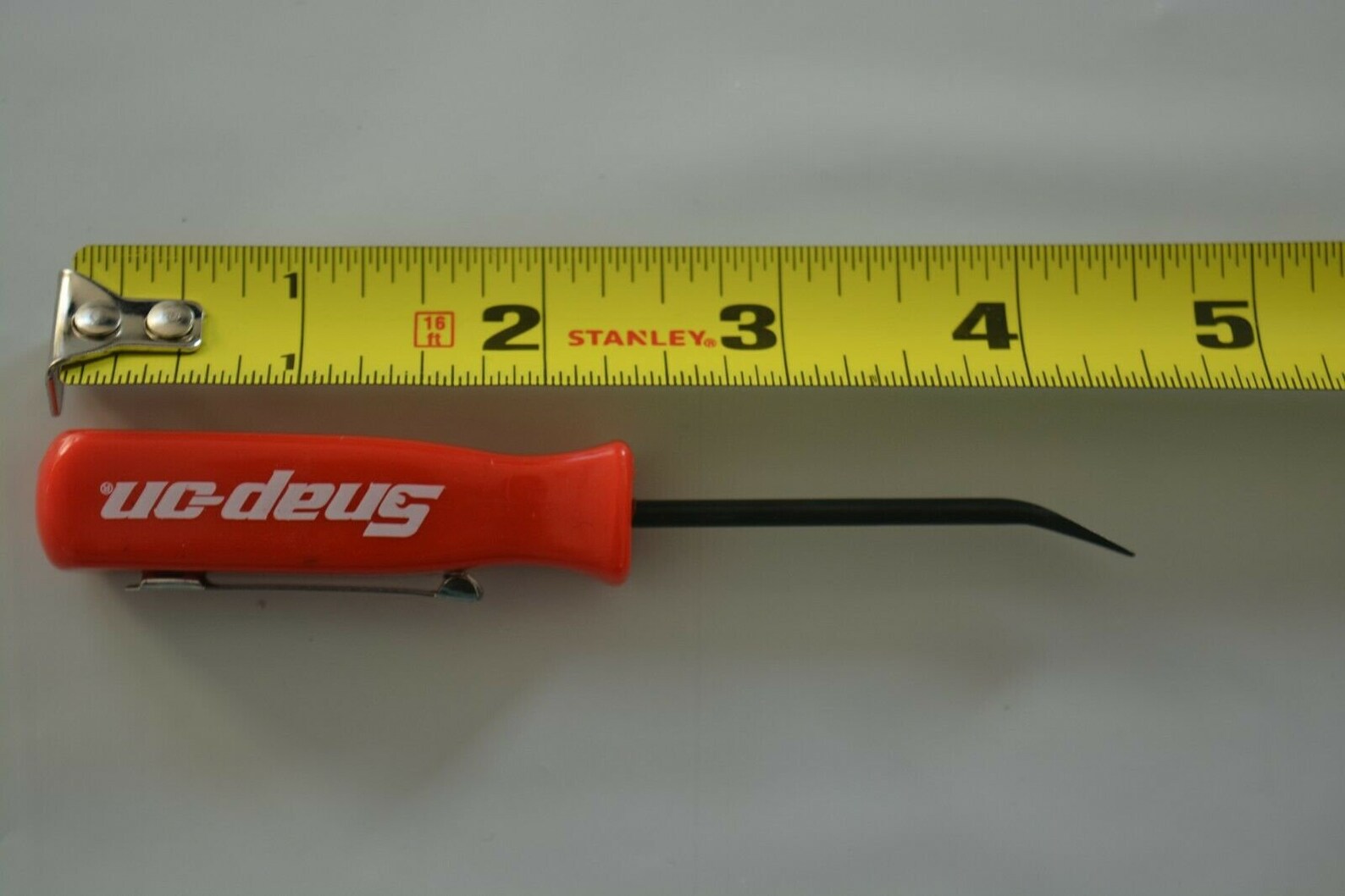 Mini Pocket Pry Bar With Clip Flat Tip Red Handle Etsy