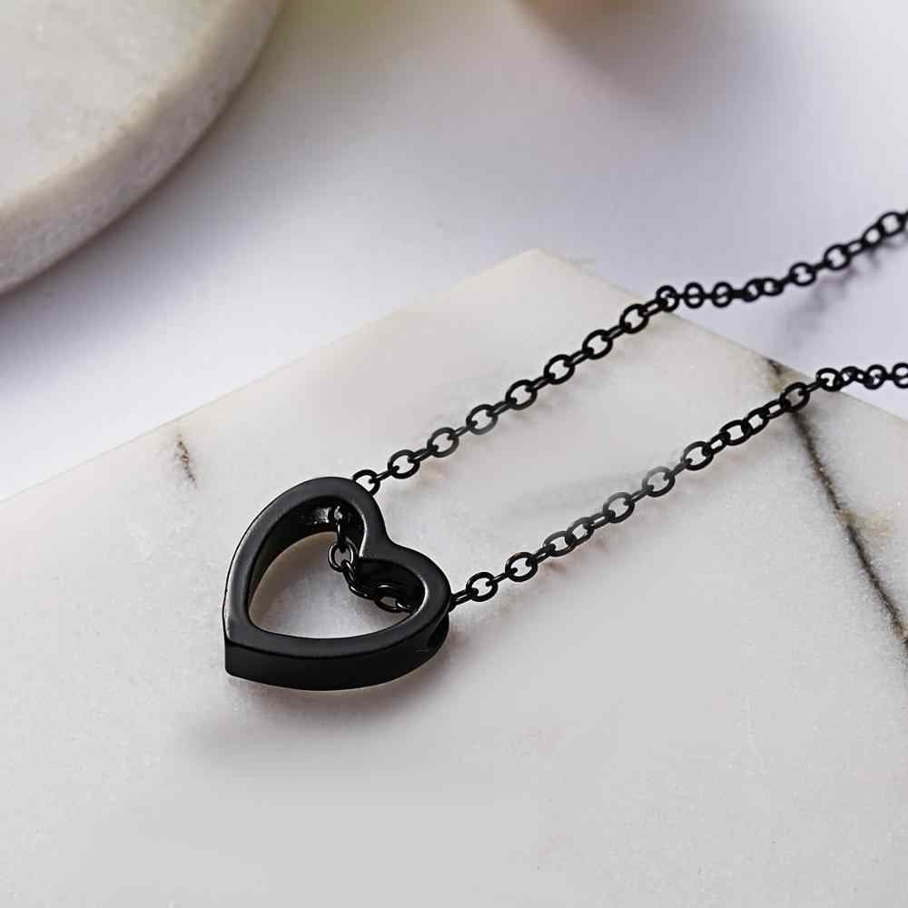 Black heart chain necklace goth grunge boho emo egirl Etsy
