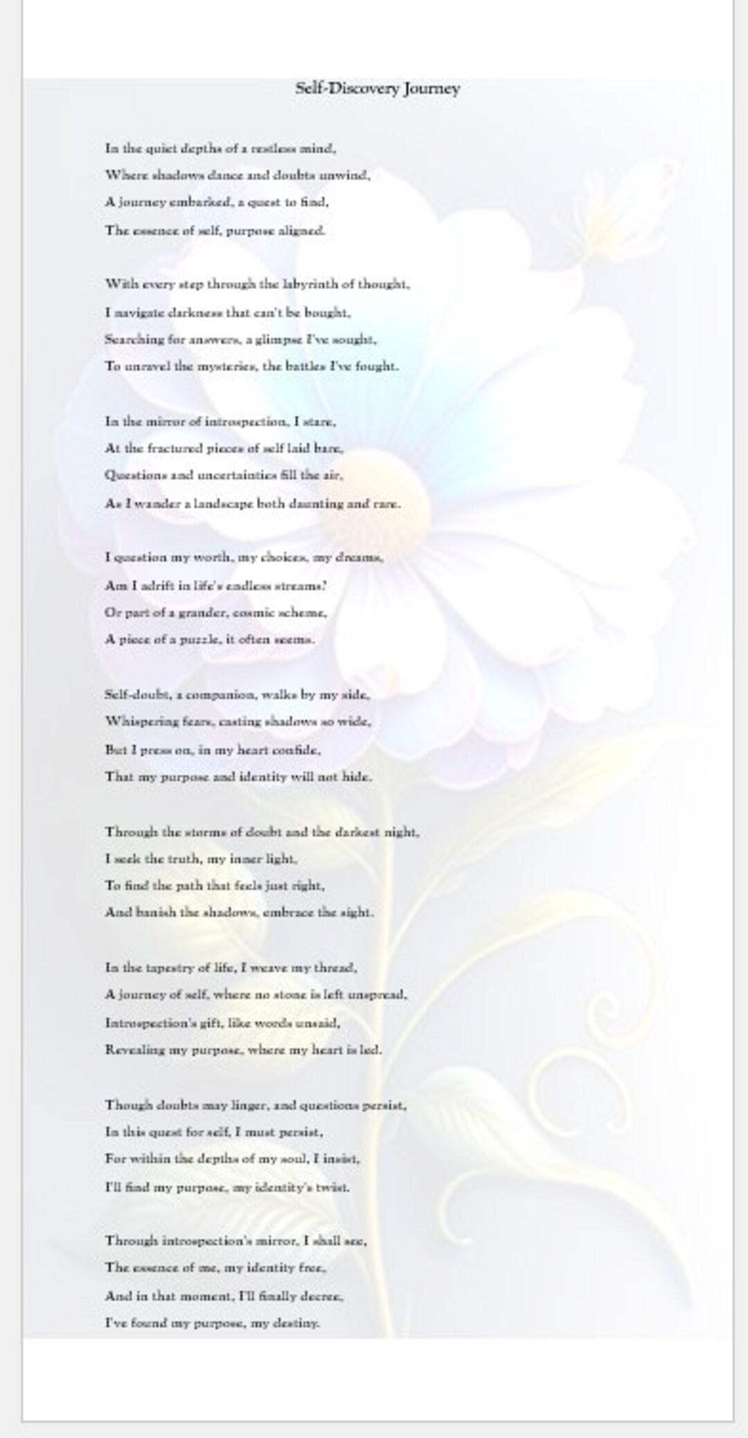 Selfdiscovery Journey Downloadable Customizable Etsy