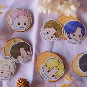 BTSのかわいいバターステッカー。BTSのアーミーステッカー。BTSのバレットジャーナルステッカー