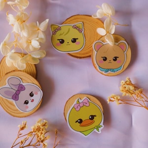 blackpink cute animals stickers. Negro rosa pegatinas para decorar niñas. blinks fans de kpop