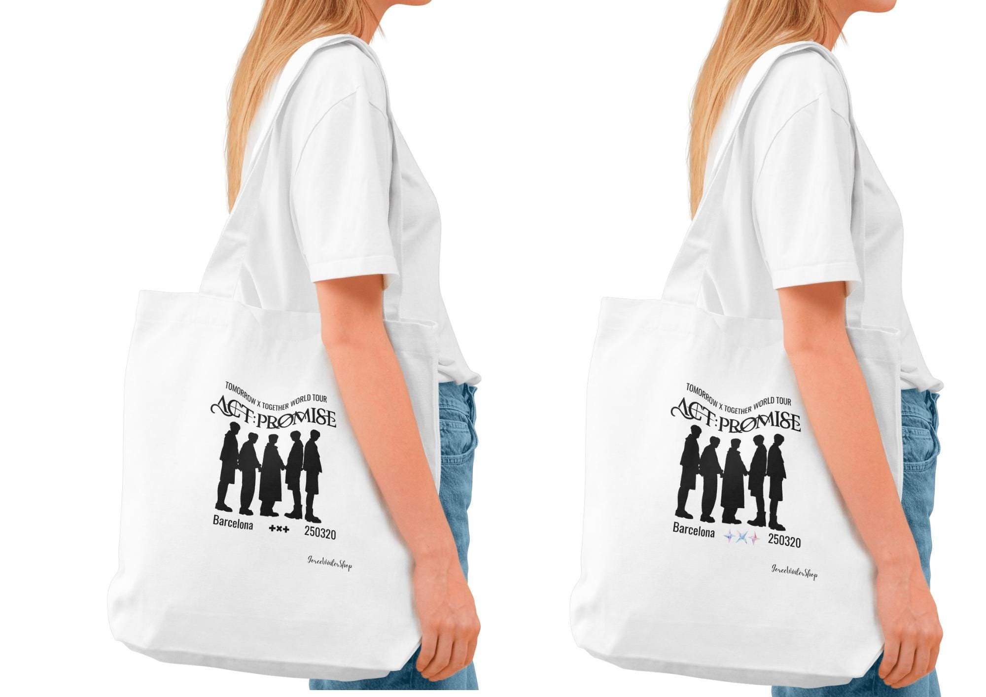 TXT ACT : PROMISE Official TOTE BAG White JAPAN Limited New