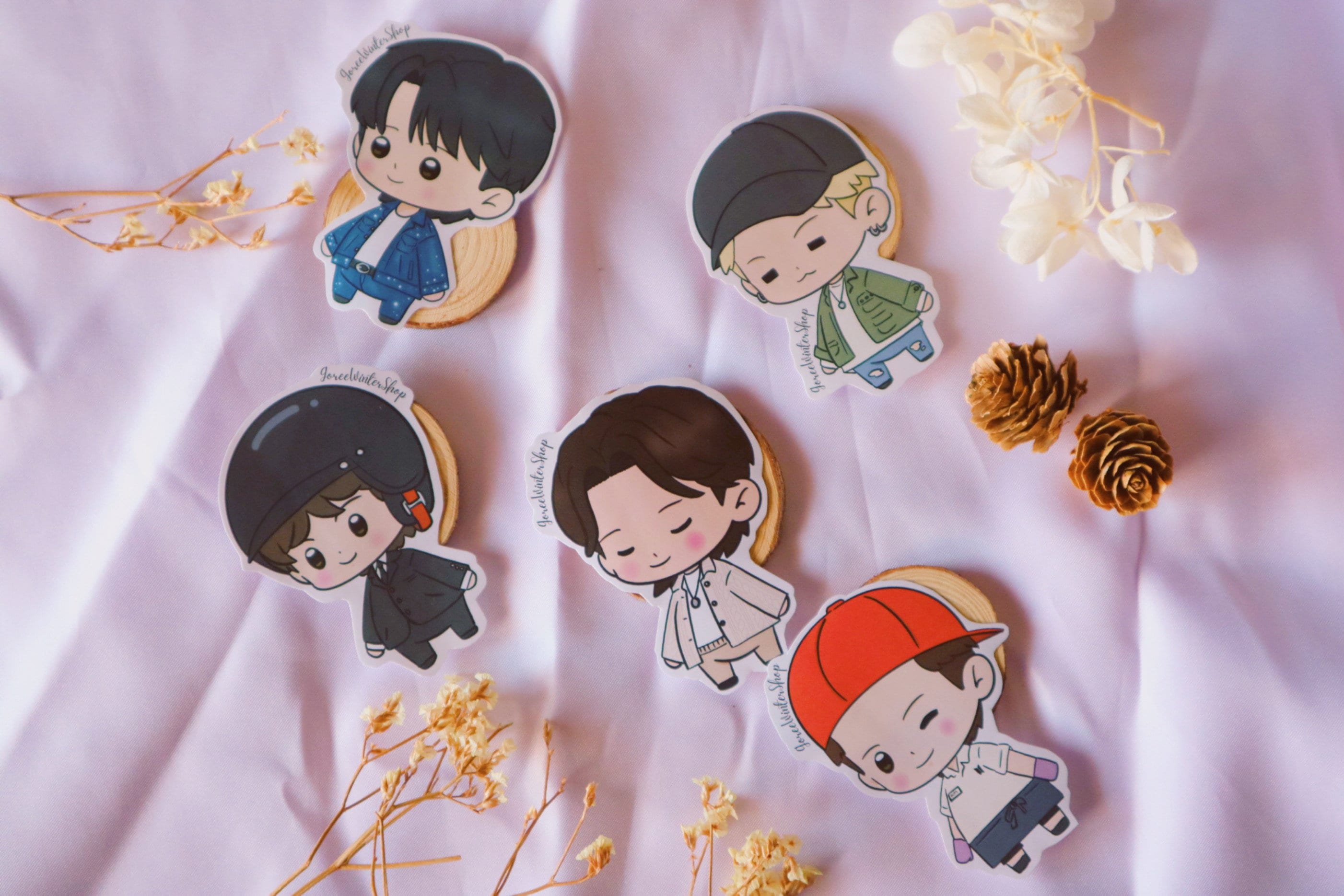 BTS Sticker Plus Size. BTS Kawaii Solo Songs Inspired Stickers for