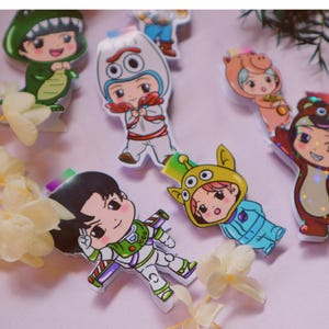 BTS bookmark magnet. magnetic bts bookmark for army kawaii style bangtan boys