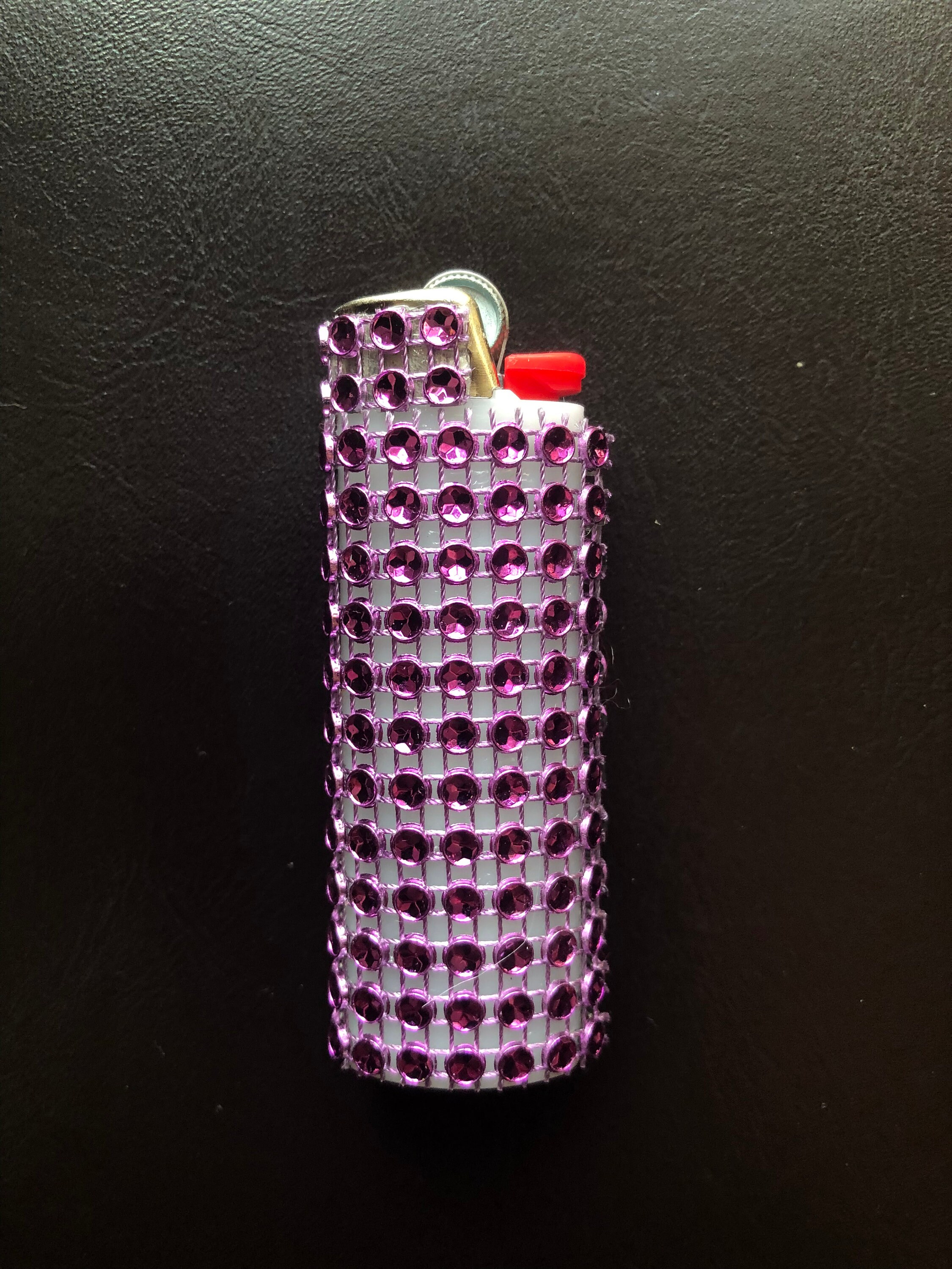 Purple Rhinestone Lighter Etsy