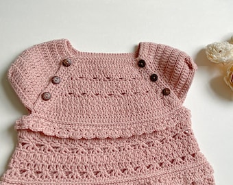 Crochet Pattern | Baby Dress | sizes 0, 3, 6, 12, 18, 24 months up to 5 years | English only