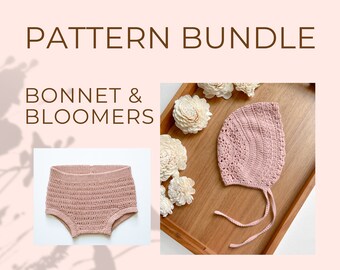 Bonnet & Bloomers BUNDLE - Crochet Patterns Bundle
