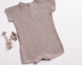 Crochet Baby Playsuit Pattern: Ribbed Romper (PDF Pattern)