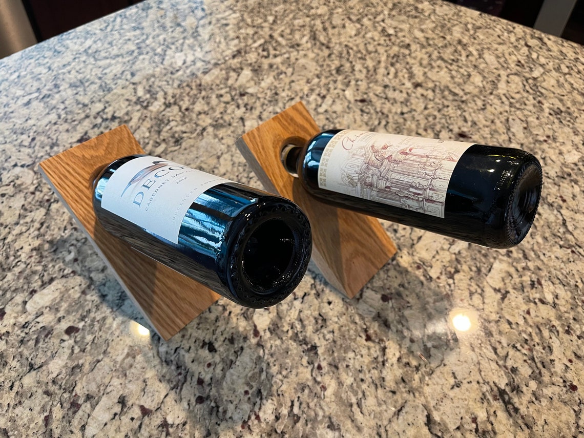 Floating Wine Bottle Holder Etsy