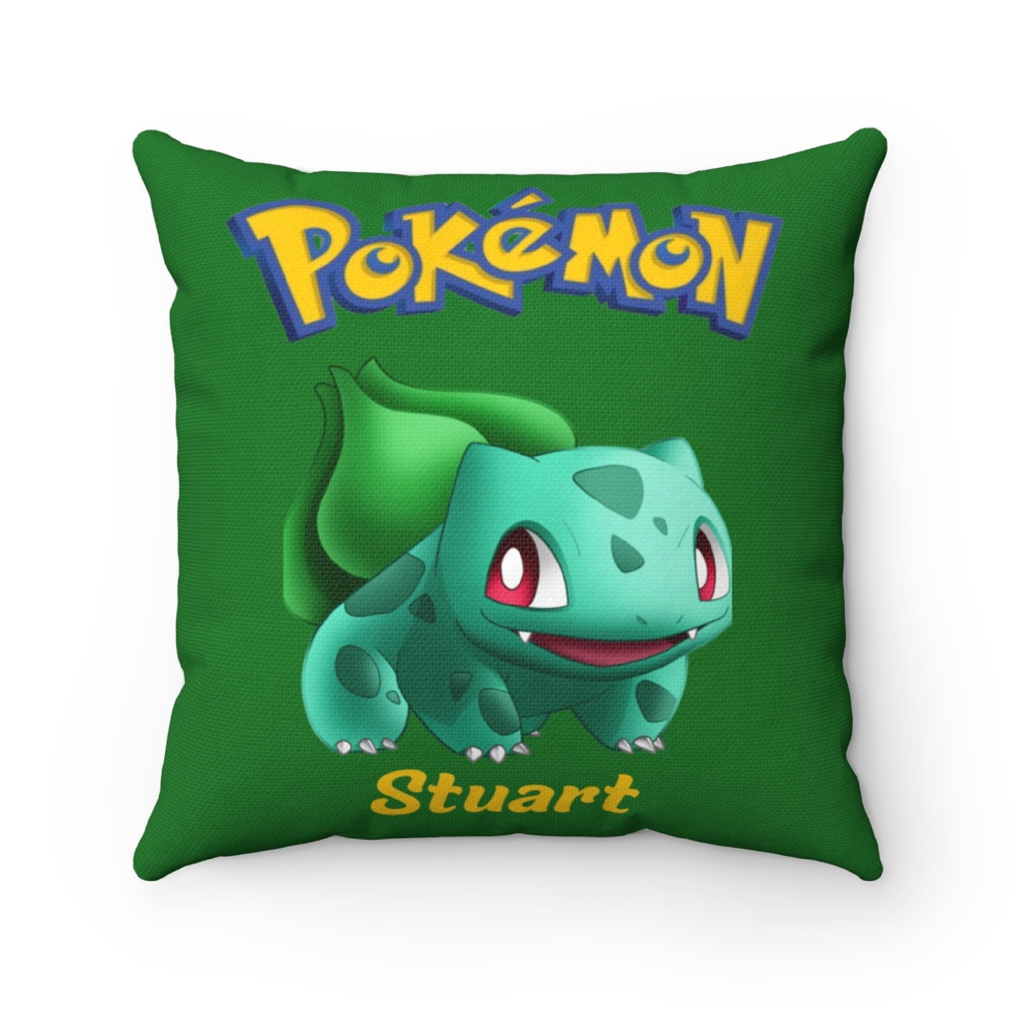 Pokemon Cushion. Personalised Bulbasaur Pokemon Pillow Etsy UK