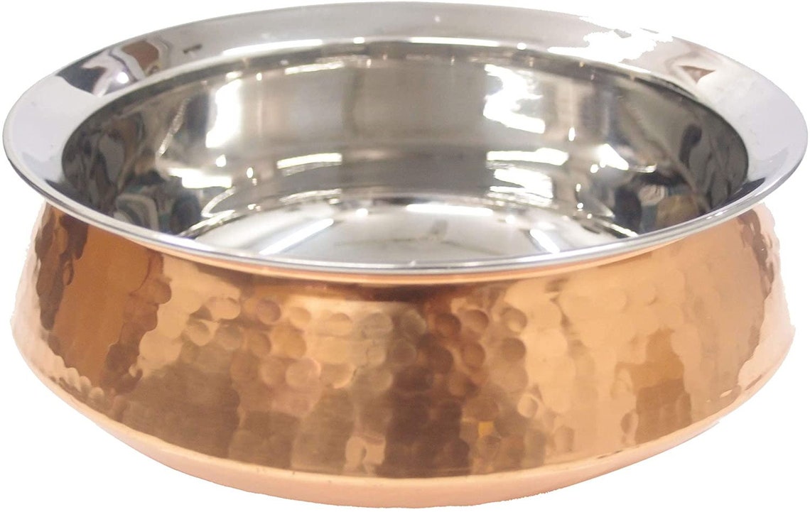 Copper Serving Bowl Traditional Indian KARAHI Bowl Copper Etsy
