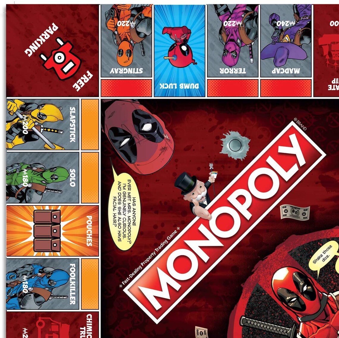 deadpool monopoly gamestop